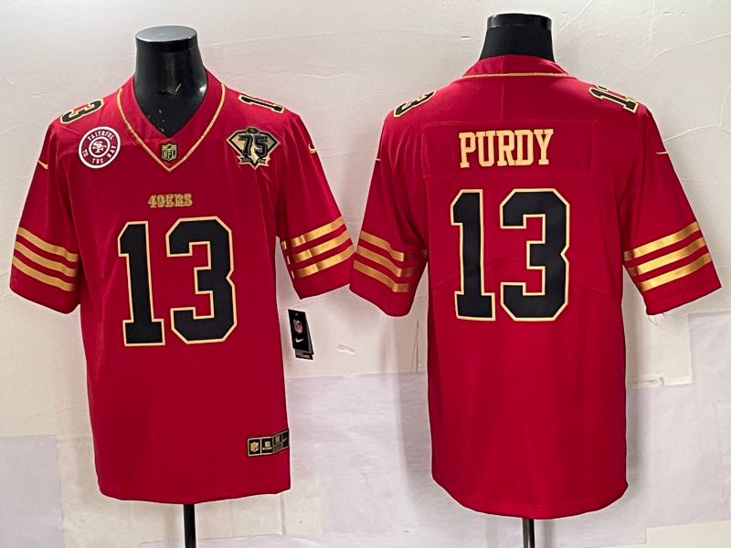 Men Nike San Francisco 49ers 13 Purdy red Limited NFL 2025 Jersey 0058